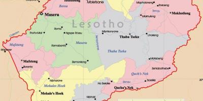 Газрын зураг Лесото